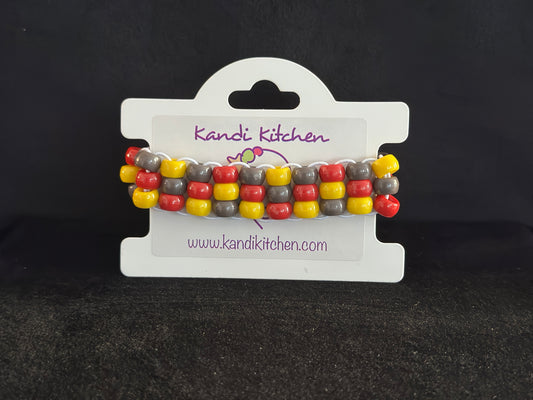 Jam and Butter on Rye 3 Row Ladder Cuff