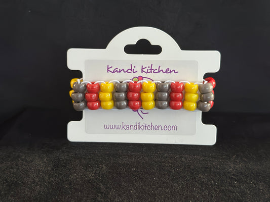 Jam and Butter on Rye 3 Row Ladder Cuff