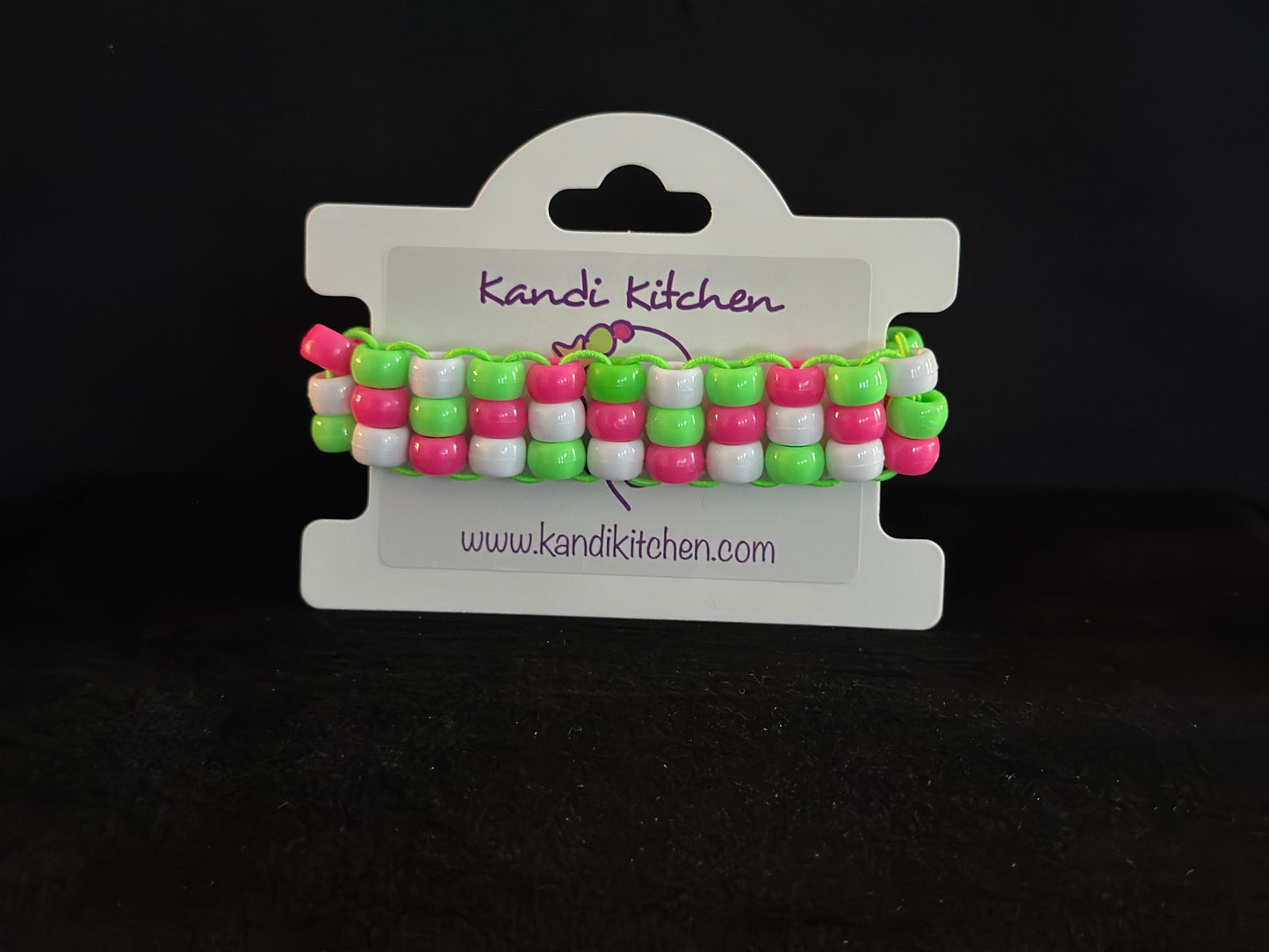 Strawberry Kiwi 3 Row Ladder Cuff