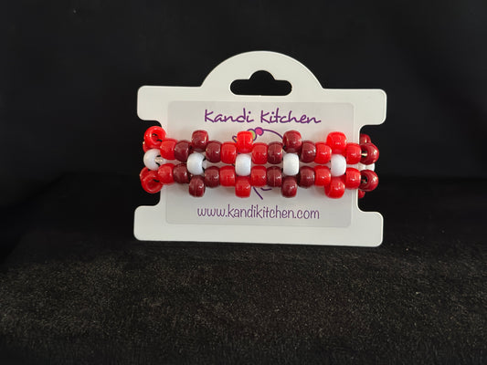Red Candy Apple Flower Cuff