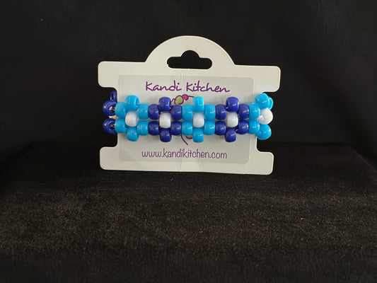 Blue Raspberry Flower Cuff