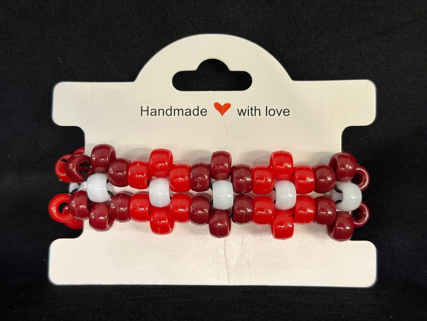 Red Candy Apple Flower Cuff