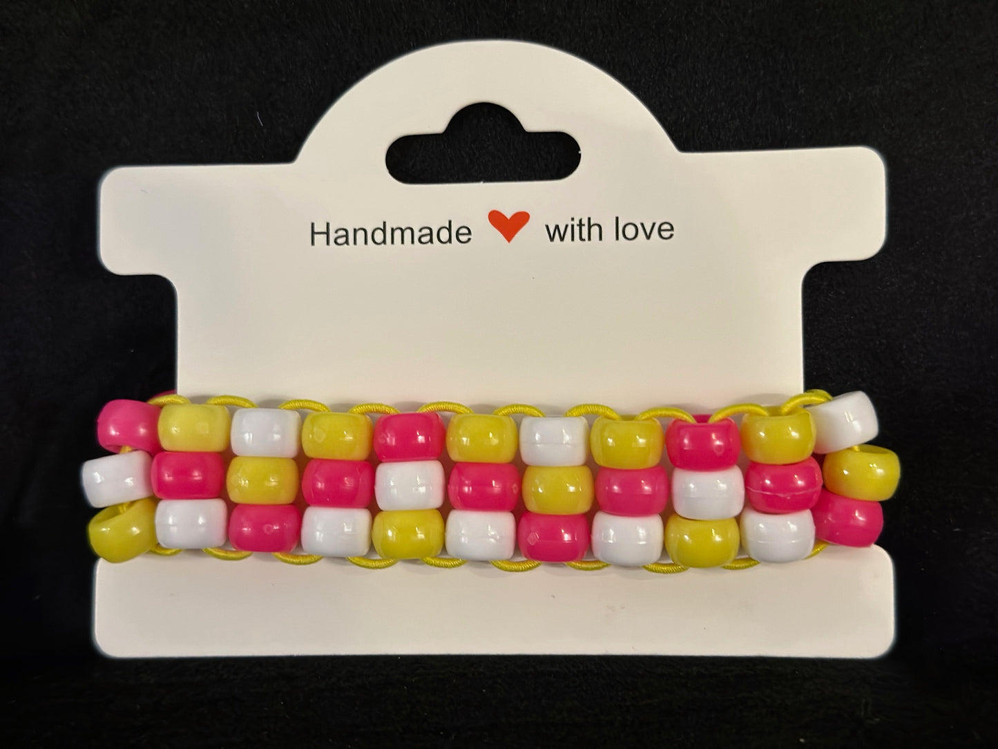 Pink Lemonade 3 Row Ladder Cuff