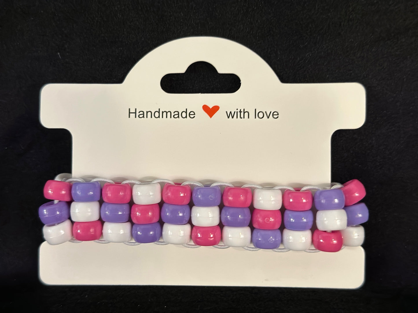 Berries and Cream 3 Row Ladder Cuff