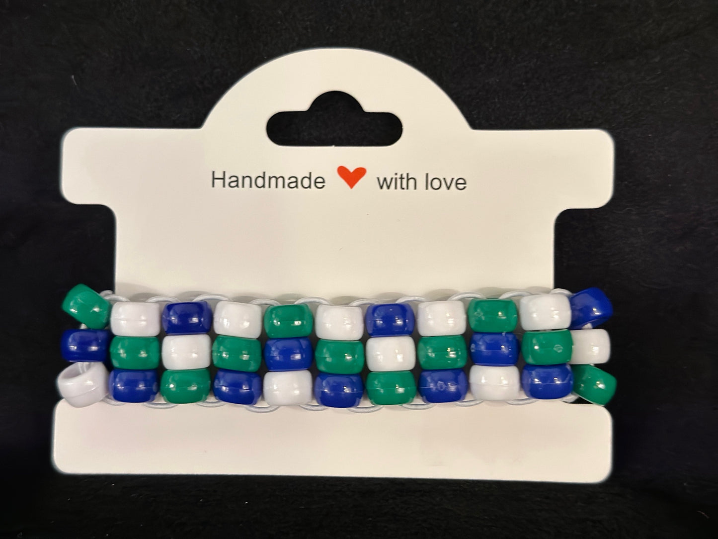 Matcha and Blueberry Parfait 3 Row Ladder Cuff