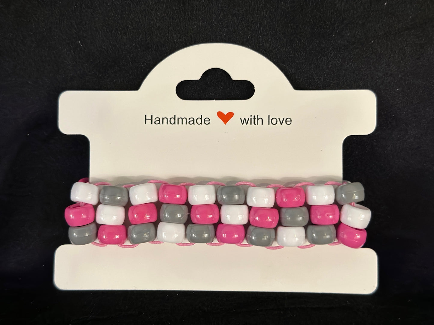 Rose and Earl Grey Tea 3 Row Ladder Cuff