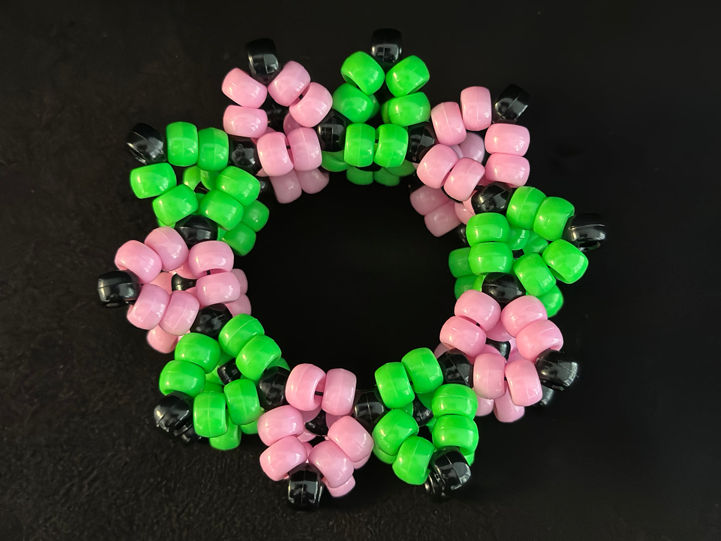 Bright Green and Pink Rotating Cuff