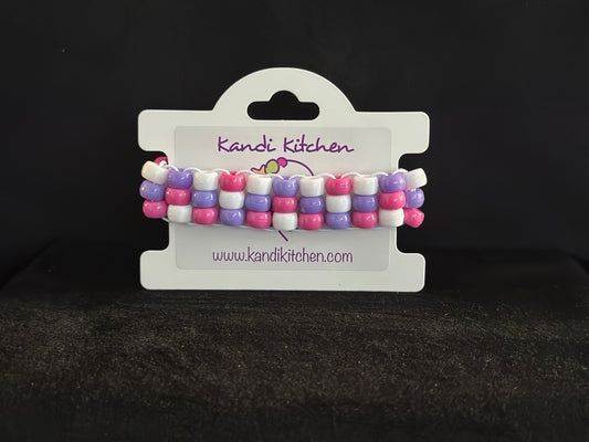 Berries and Cream 3 Row Ladder Cuff