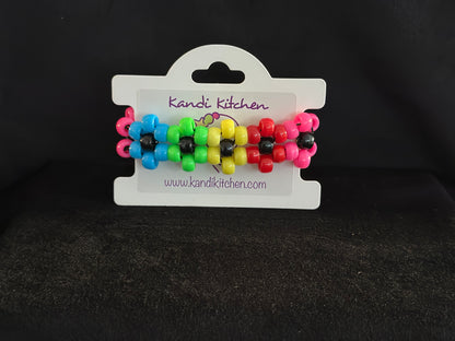 Rainbow Flower Cuff
