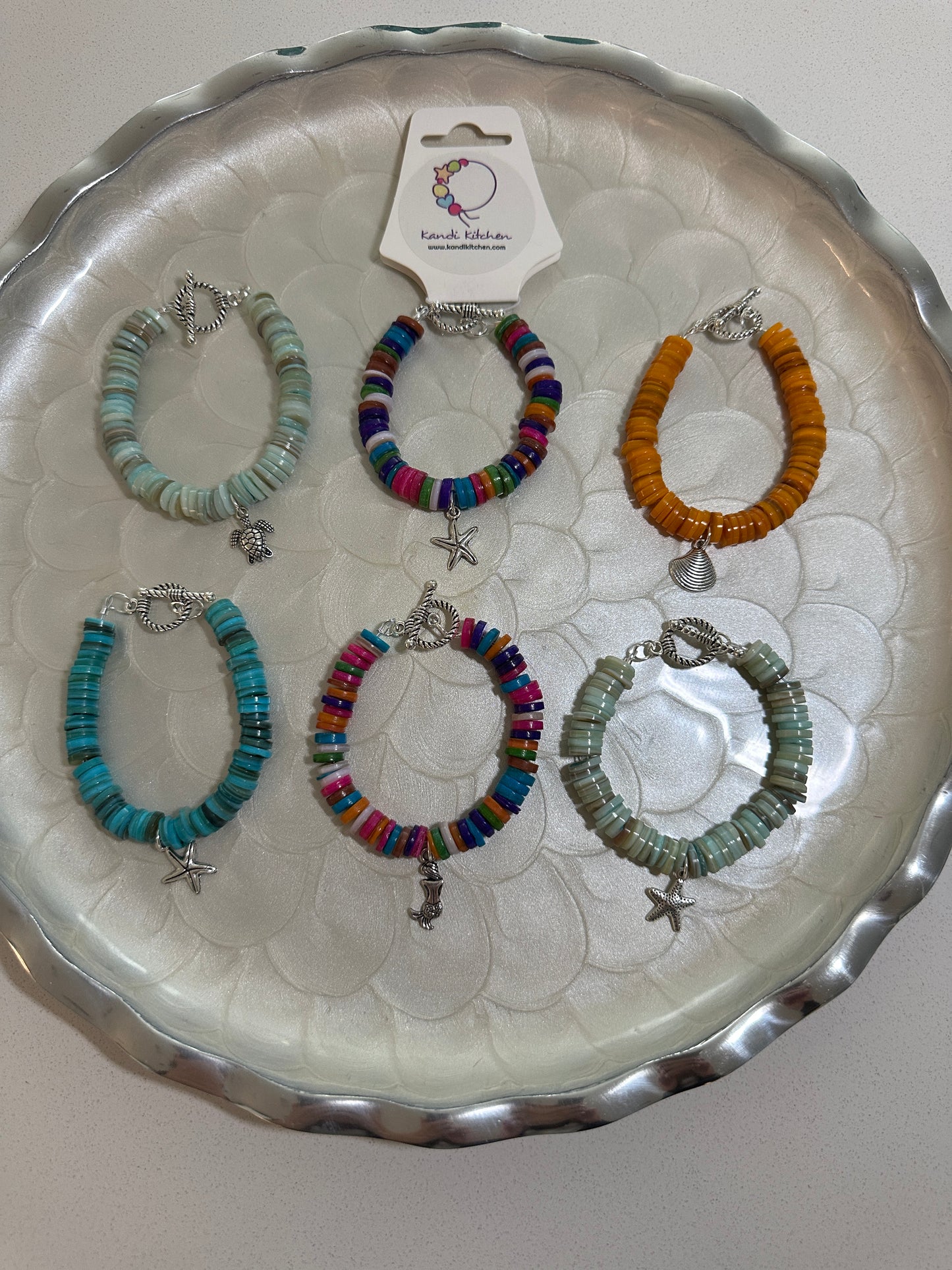 Natural Freshwater Shell Bracelet-multicolor