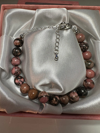 Rhodonite 8mm Bracelet