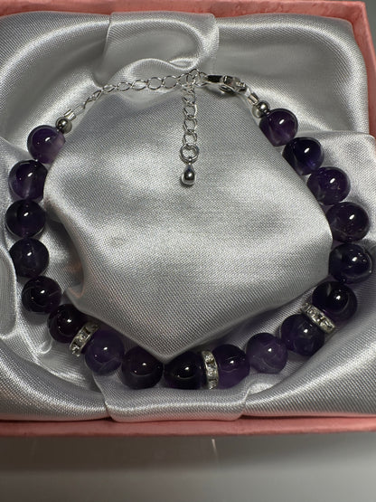 Amethyst 8MM Bracelet