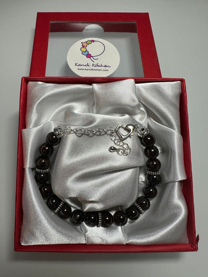 Garnet 8mm Bracelet