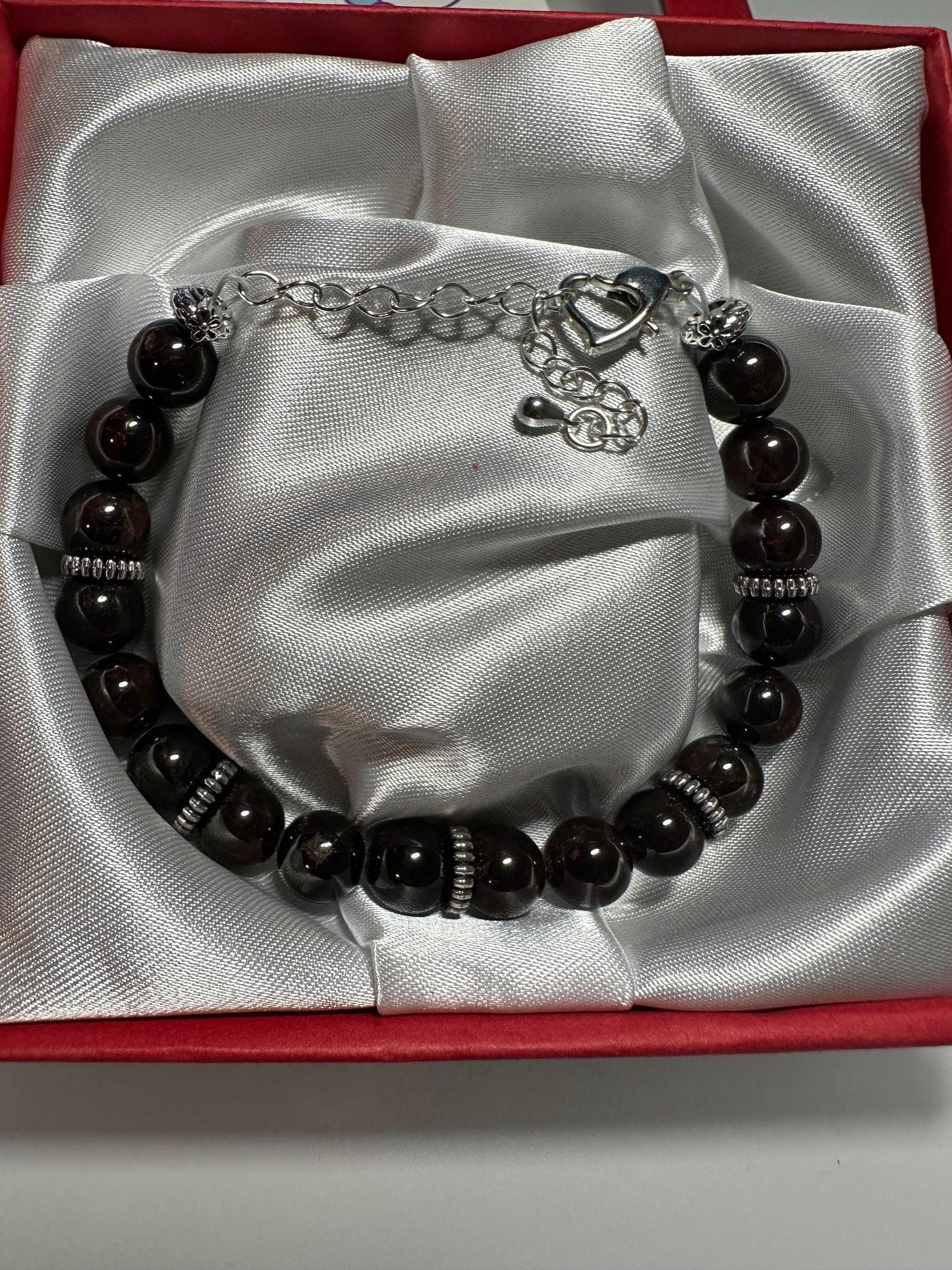 Garnet 8mm Bracelet