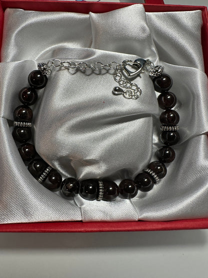 Garnet 8mm Bracelet