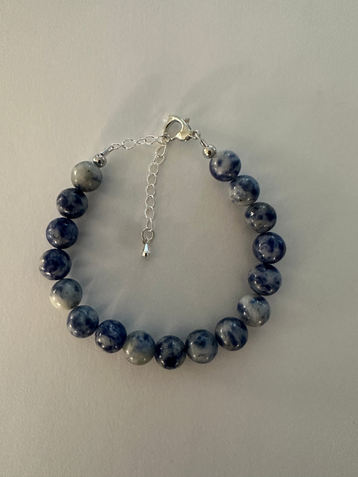 Blue Spot Jasper 8mm Bracelet