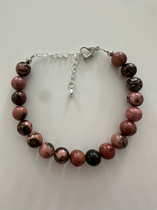 Rhodonite 8mm Bracelet