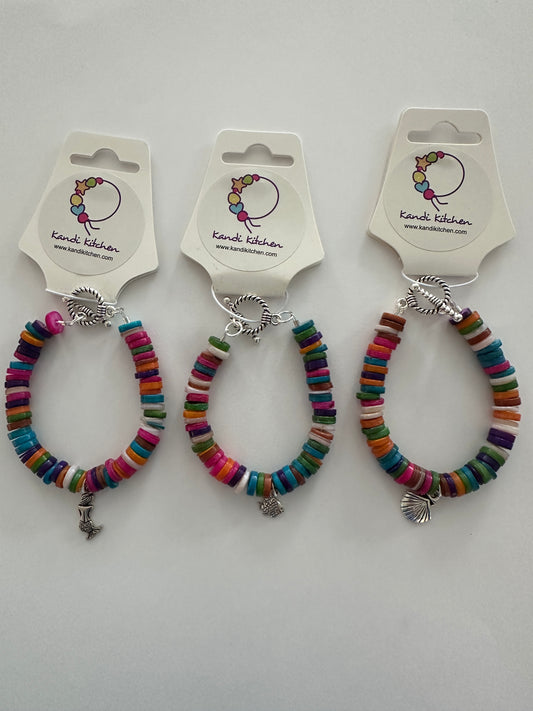 Natural Freshwater Shell Bracelet-multicolor