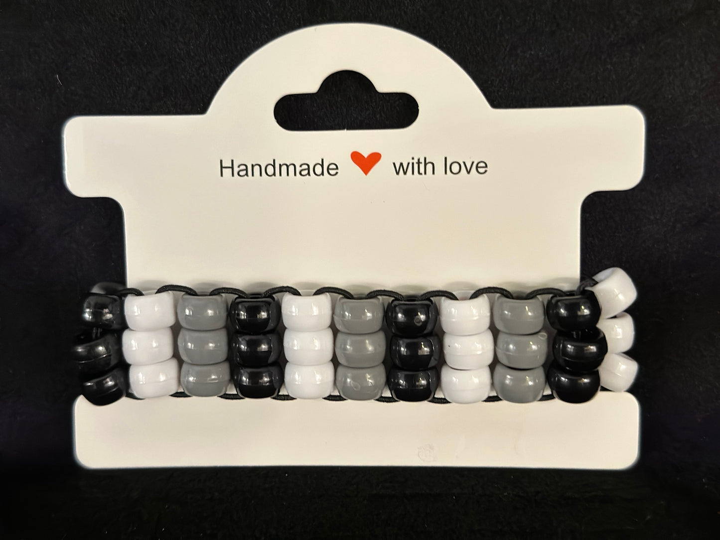 Cookies & Cream 3 Row Ladder Cuff